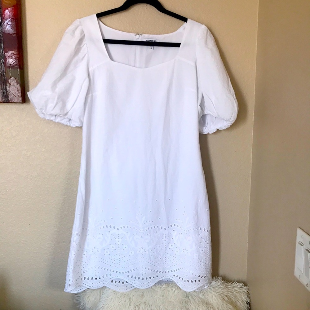 Women’s Express Summer white Dress Sz M